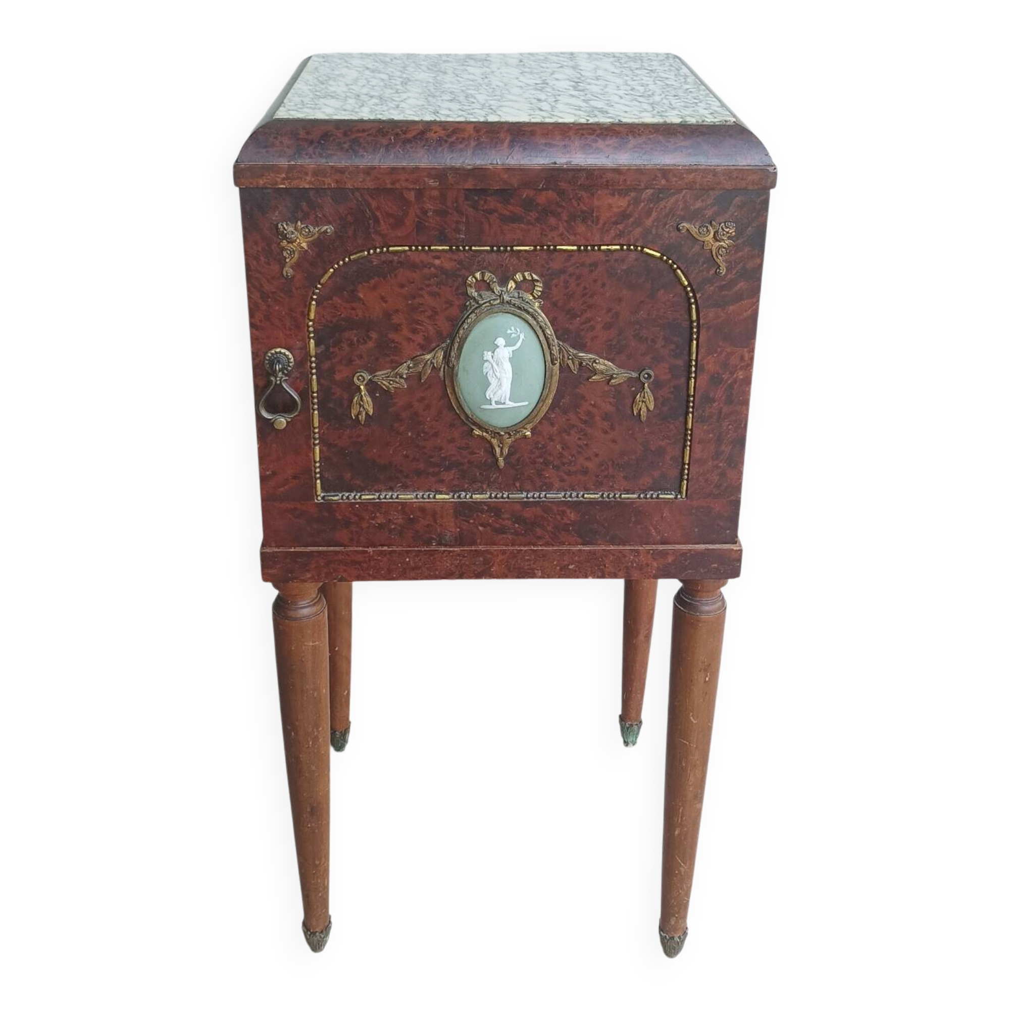 Louis XVI Nightstand in Thuya Burl