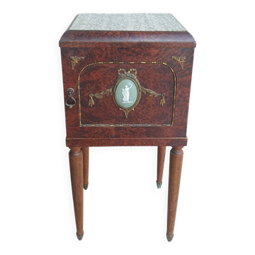 Louis XVI Nightstand in Thuya Burl