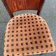 Parisian bistro chair in solid wood and fabric
