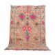 Tapis marocain vintage en laine colorée