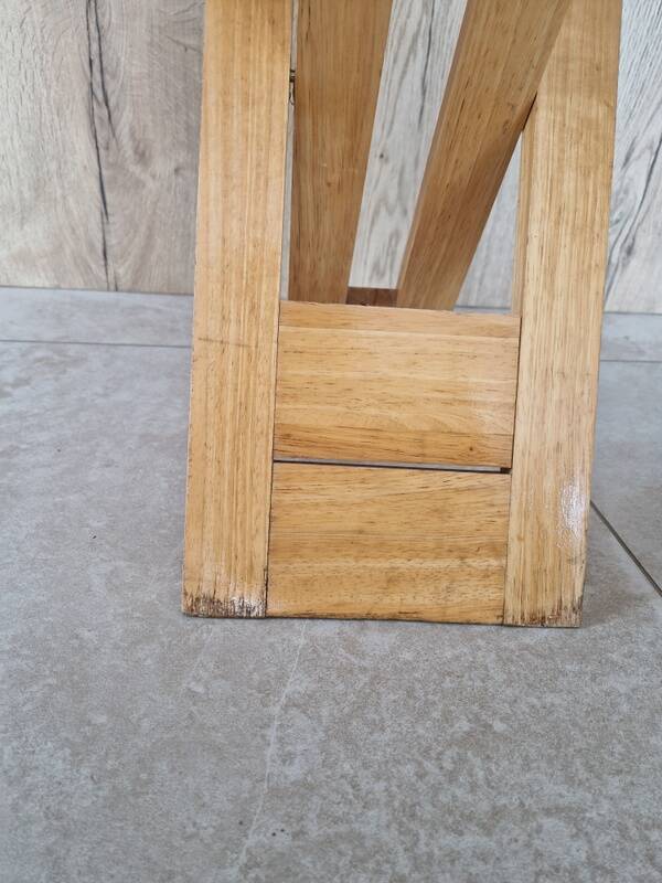 Tabouret pliant en pin - Design attribué à Adrian Reed ou encore Pierre Lota - 1980