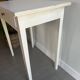 Small patinated wood table / desk / console / side table