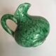 Green glazed ceramic pitcher, marius giuge at vallauris 50's