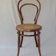 Two Turpe canned Bistro 1900 color rosewood chairs