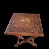 Table d'appoint marqueterie de nacre