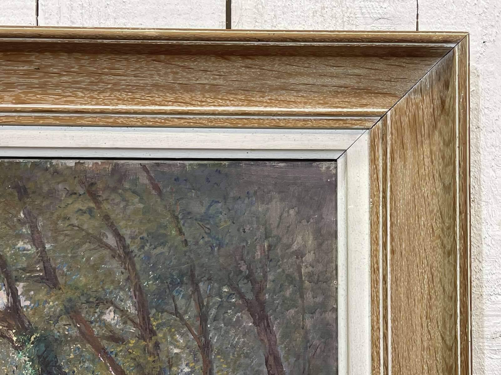 Oil on canvas by Auguste Louis Denis PENGUERN (20th century)