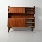 1950s teak sideboard with display cabinet