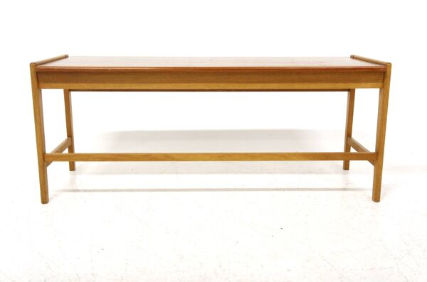 Banc scandinave en teck et en chêne, Suède, 1960