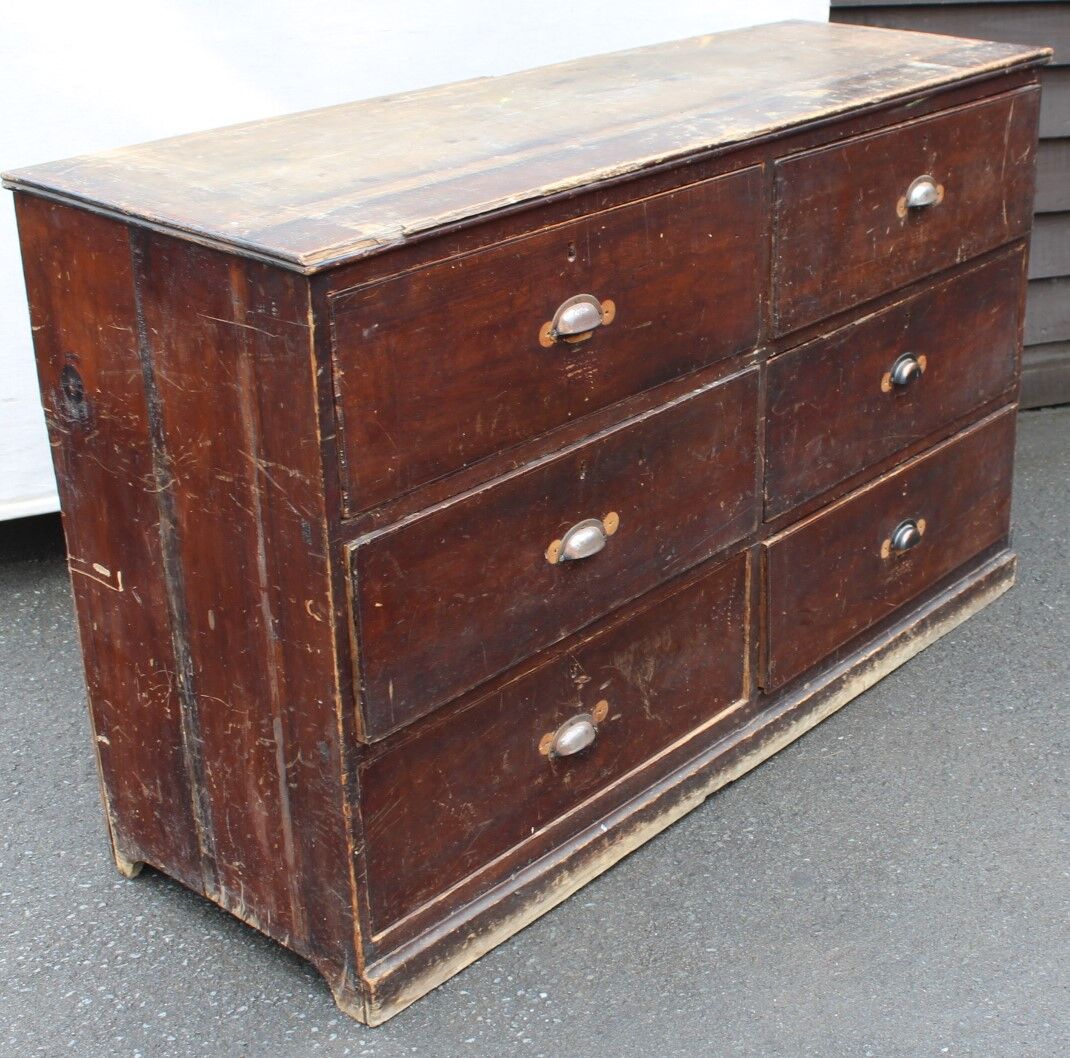 Pine haberdashery 6 x drawer chest drawers ,