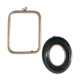 Set of wooden and brass frames with windows