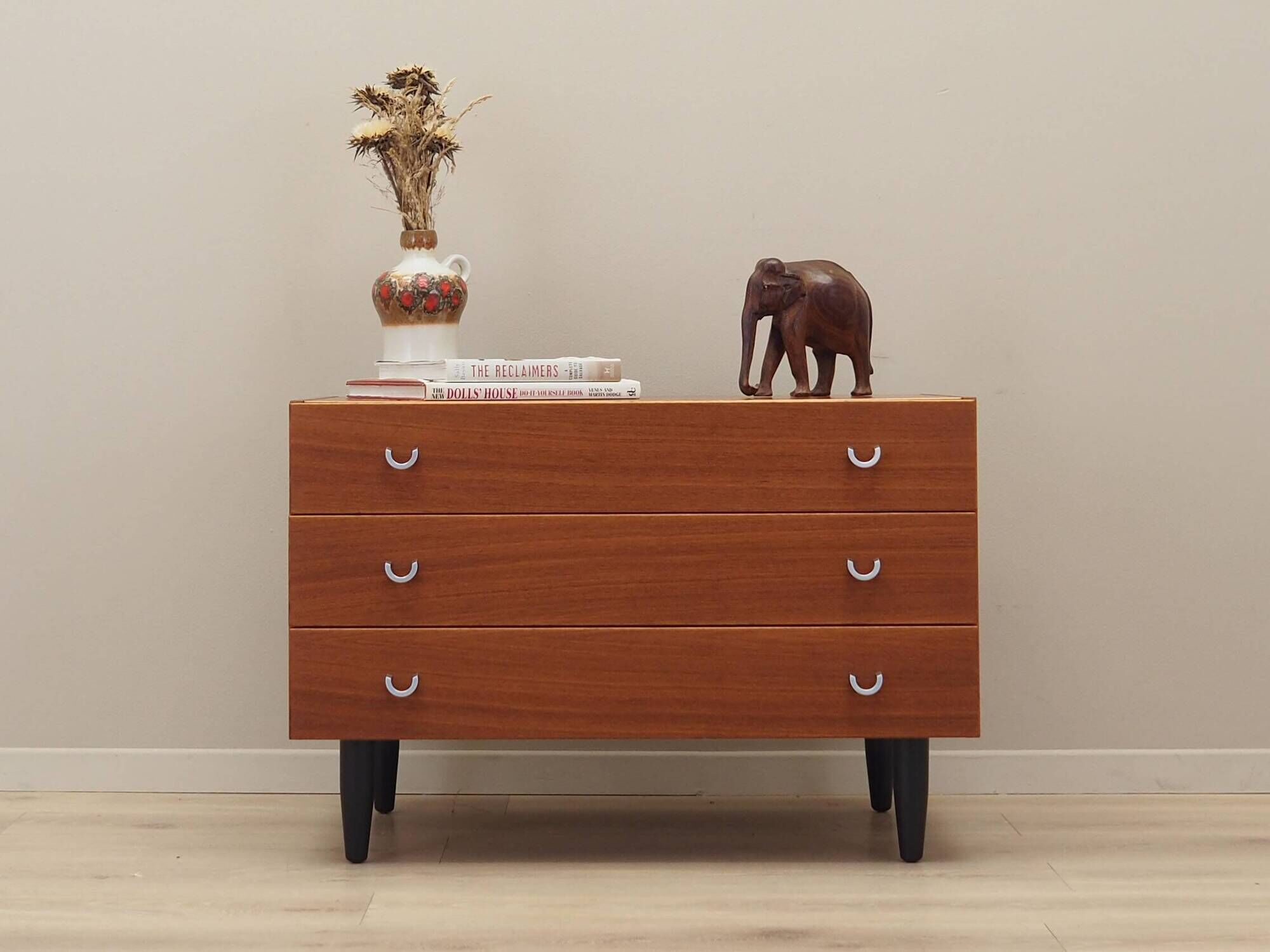 Teak chest of drawers, Scandinavian design, 1970s, manufacture: ÆJM Møbler