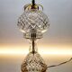Val Saint Lambert kristallen tafellamp – vintage ananasvorm 1960-1970