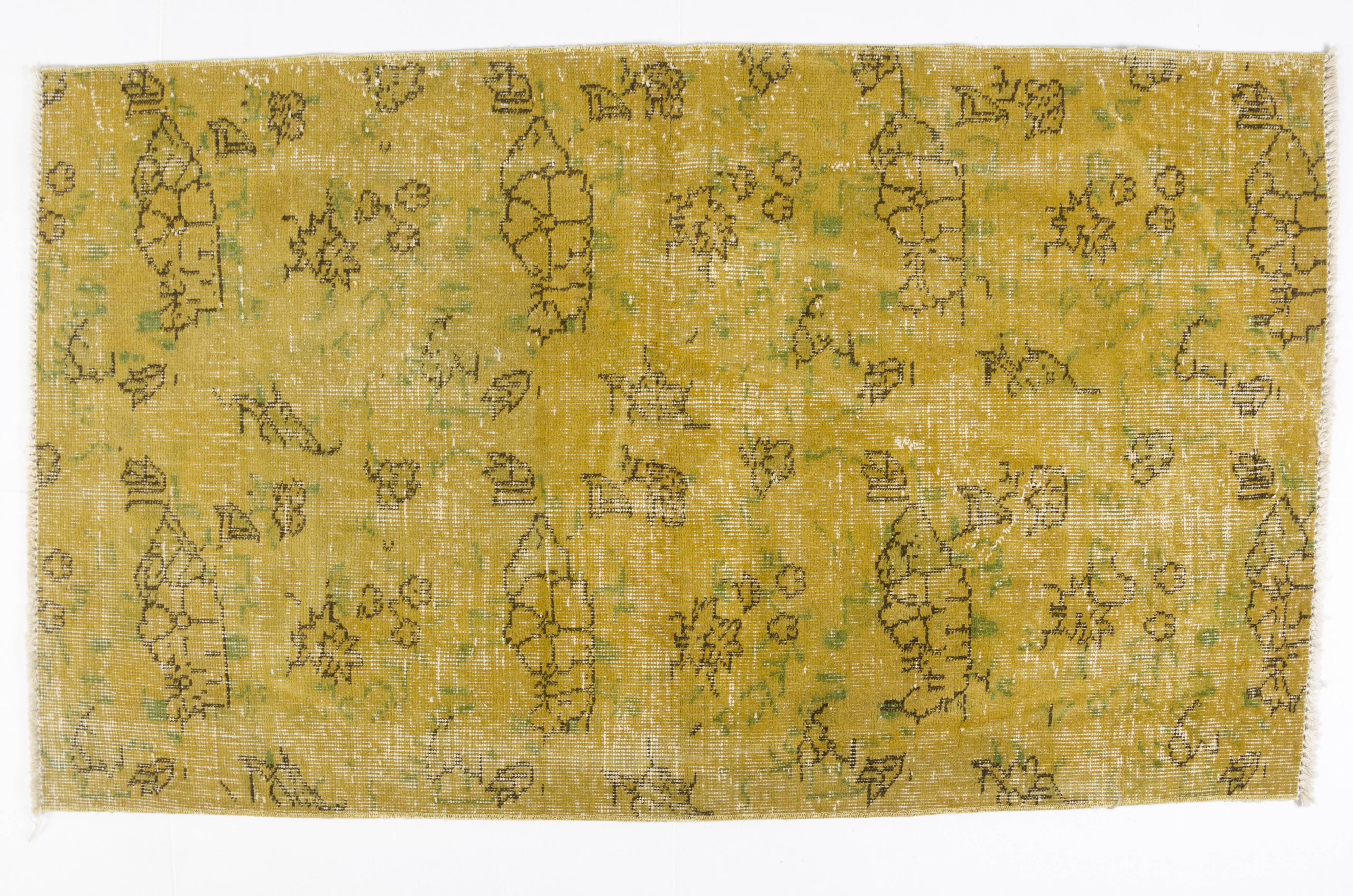 Yellow Vintage Tribal Carpet