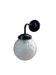 Black art deco wall light