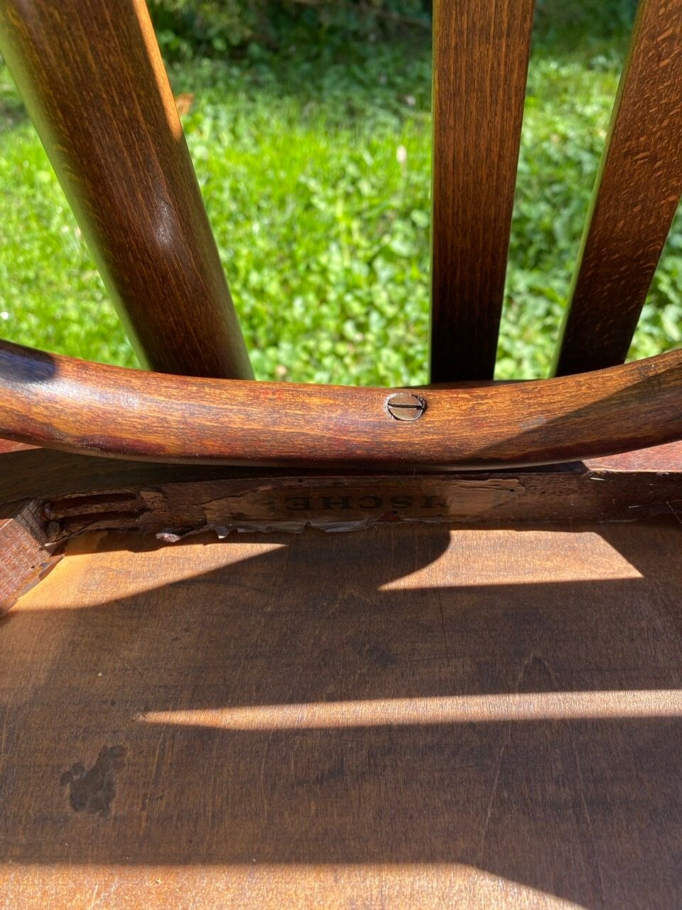 6 Fischel bistro chairs with labels, circa 1930