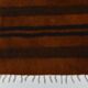 Tapis Kilim vintage en laine terracotta à motif rayé