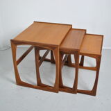 Gplan teak trundle table 1970