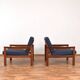 Mid-Century Danish Teak Lounge Chairs by Arne Vodder for Komfort, 1960s, Set of 2