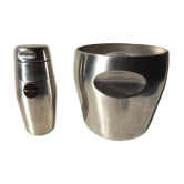 Seau à champagne et shaker Alfra Alessi vintage années 60 original Massoni Mazzeri