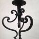 Art Deco wrought iron floor lamp - French work from the 30s