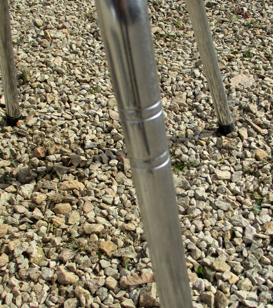 Suite of 4 skai and chrome chairs (total 5 chairs)