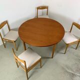Dining set in teak & oak 1960s
