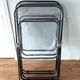 Series of 3 black and transparent Plia chairs Giancalo Piretti for Castelli, 1980.