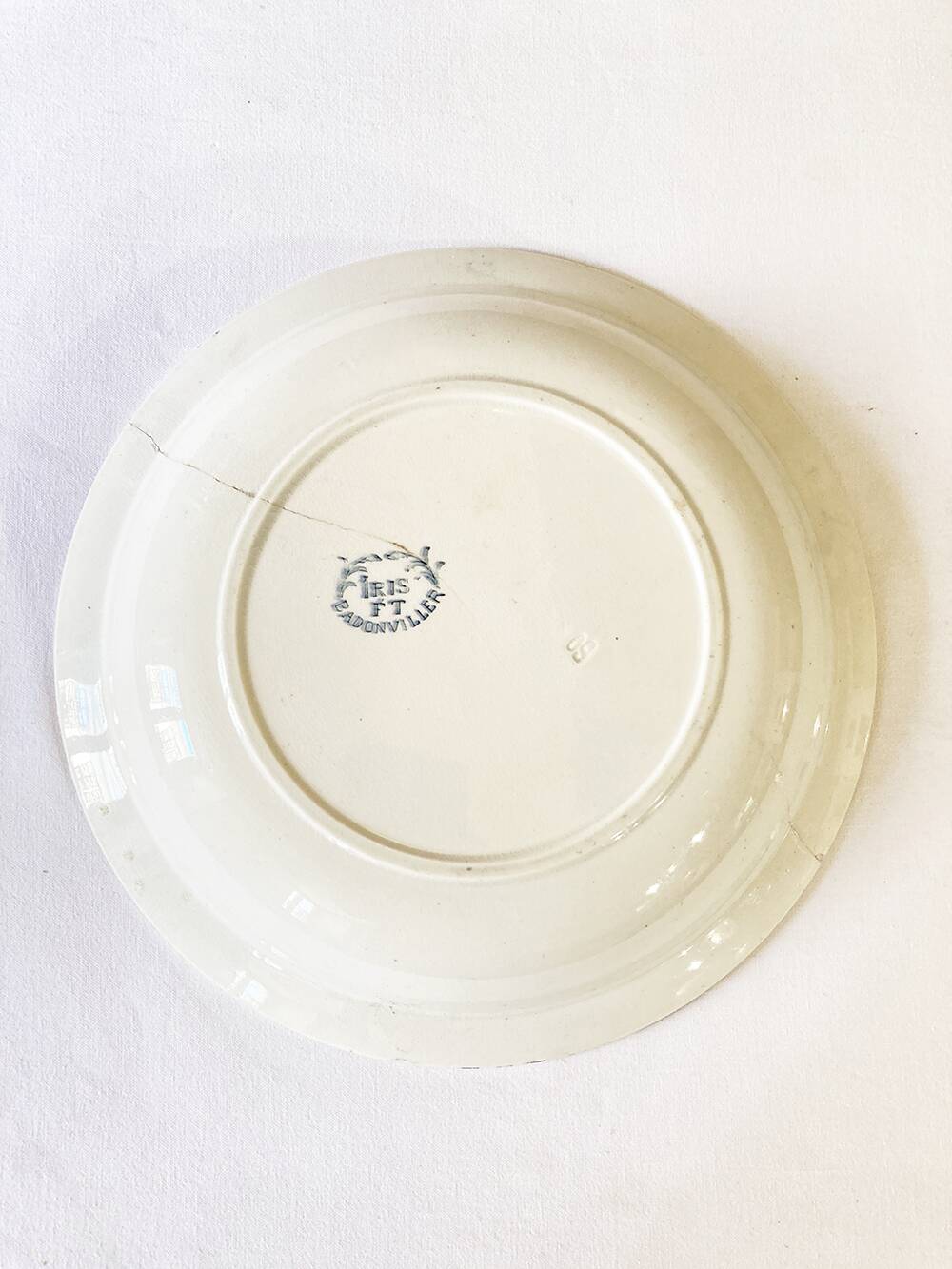 Badonviller dish, Iris model, ca. 1950