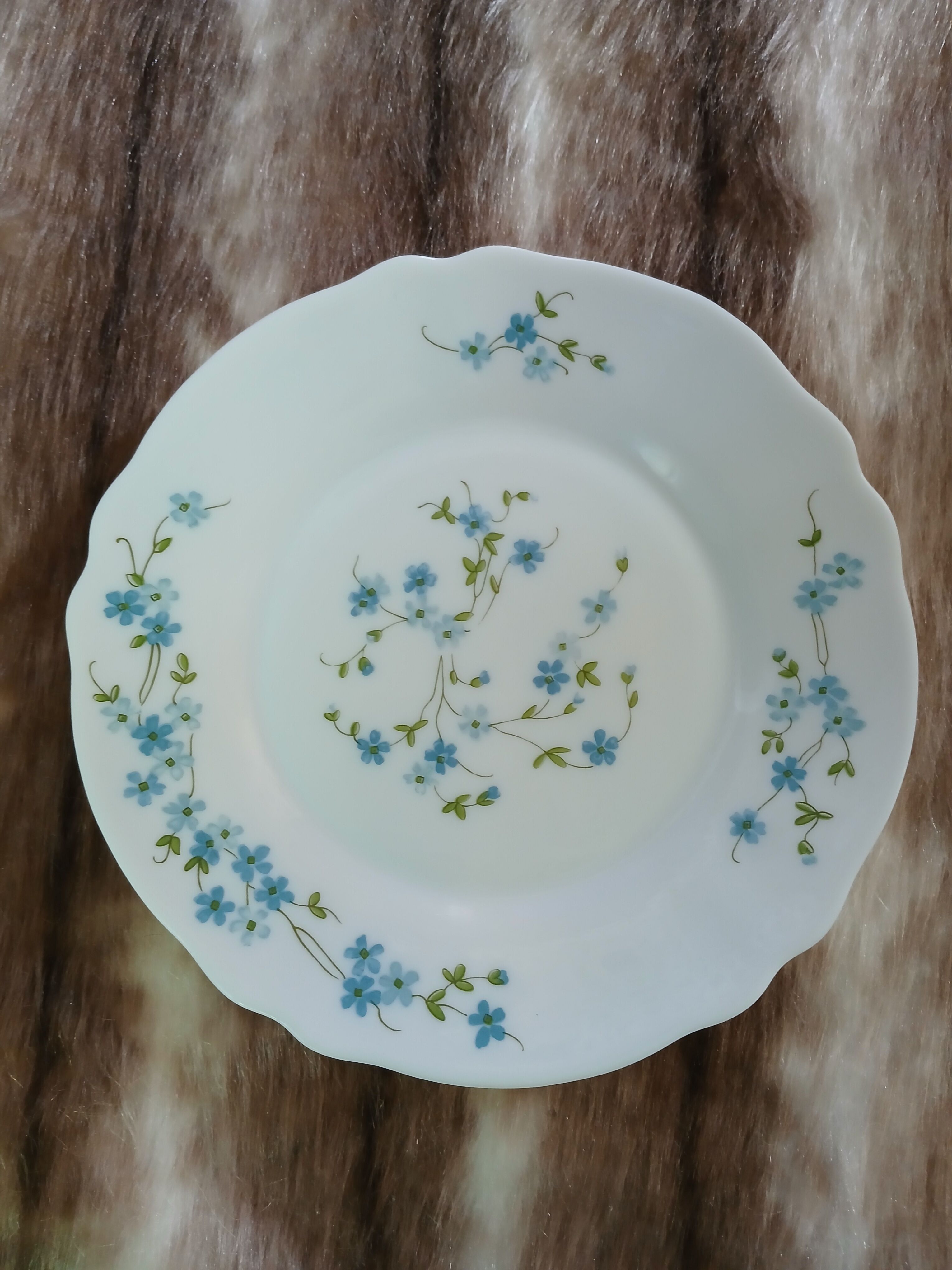 11 vintage dessert plates in Arcopal