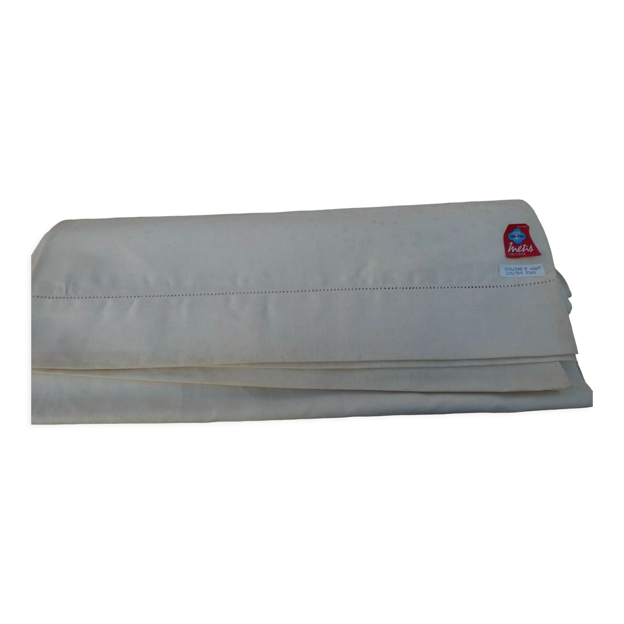 Blue flowered Métis sheet