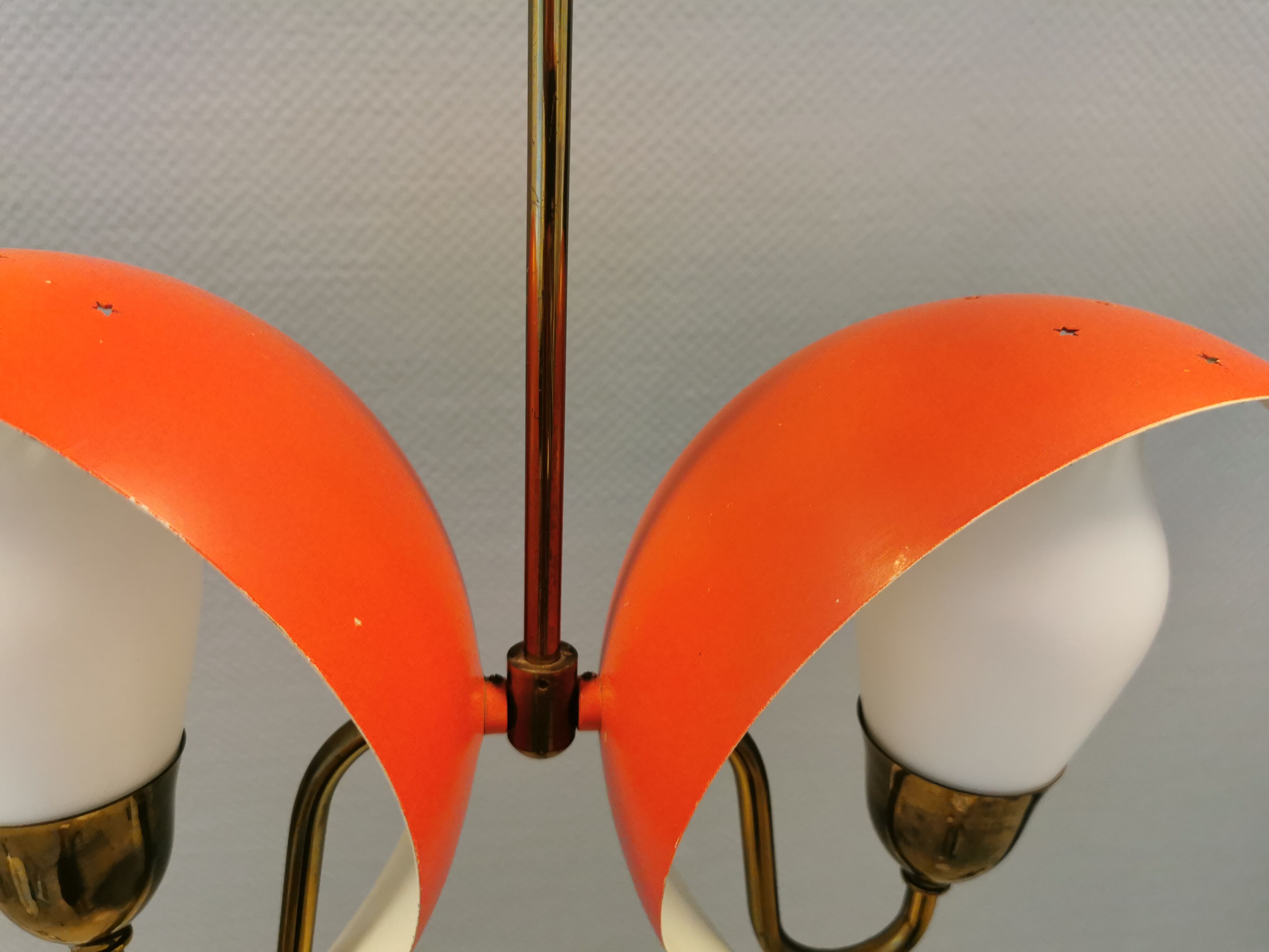 Incredible Chandelier / hanging lamp from Danish Fog & Mørup, estimated 1950s