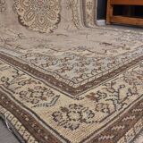 Brown Handmade Tribal Oushak Rug sku2333