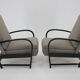 Paire de fauteuils réglables Kropacek Kozelka, Tchécoslovaquie, 1940