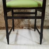 Six chaises des années 50 - bois verni