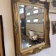 Golden wooden mirror in Louis XV style