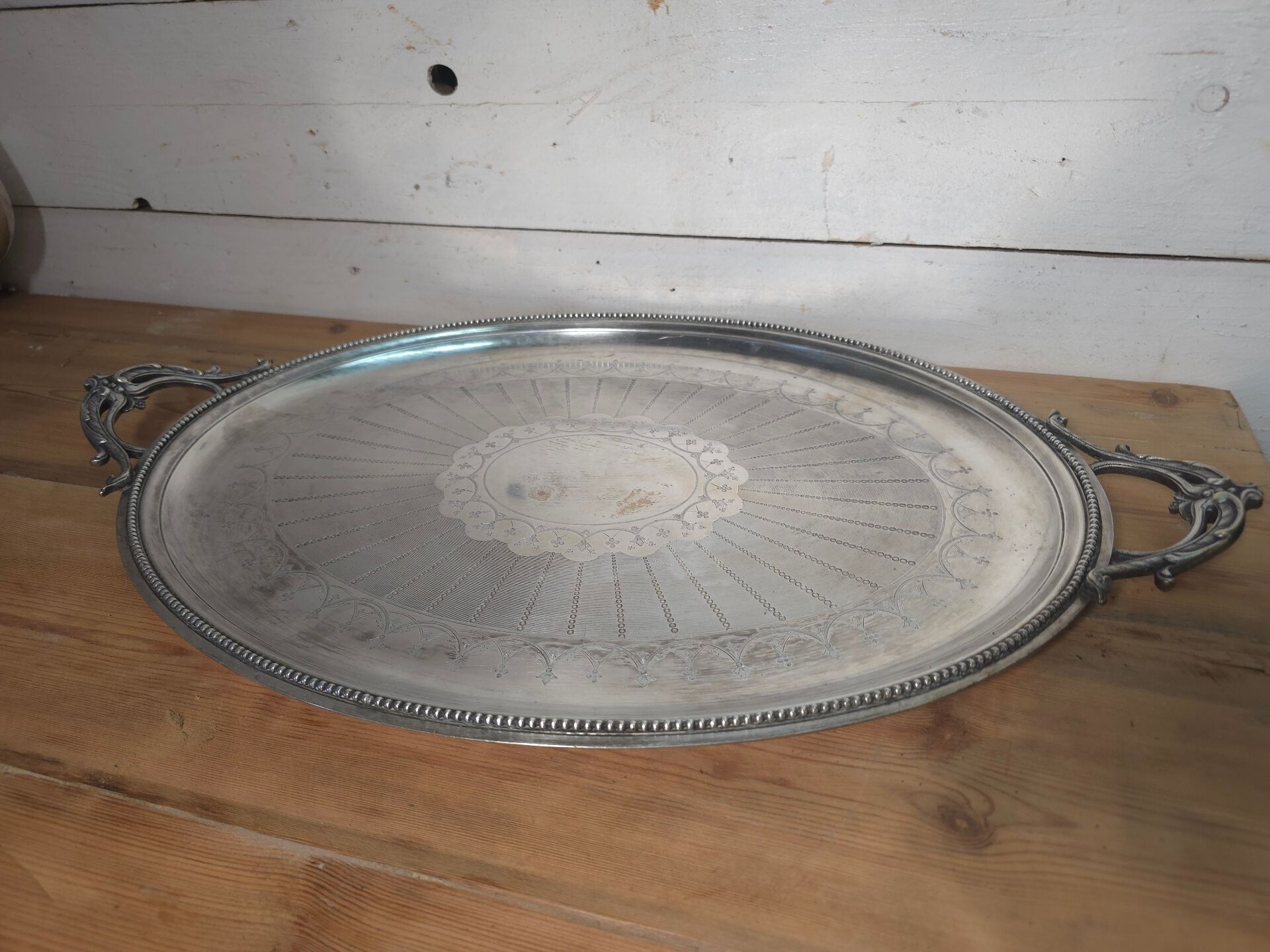 Silver-plated tray