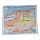 Old Vidal Lablache map N°11 Algeria Tunisia Sahara