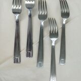 Set of stainless steel forks