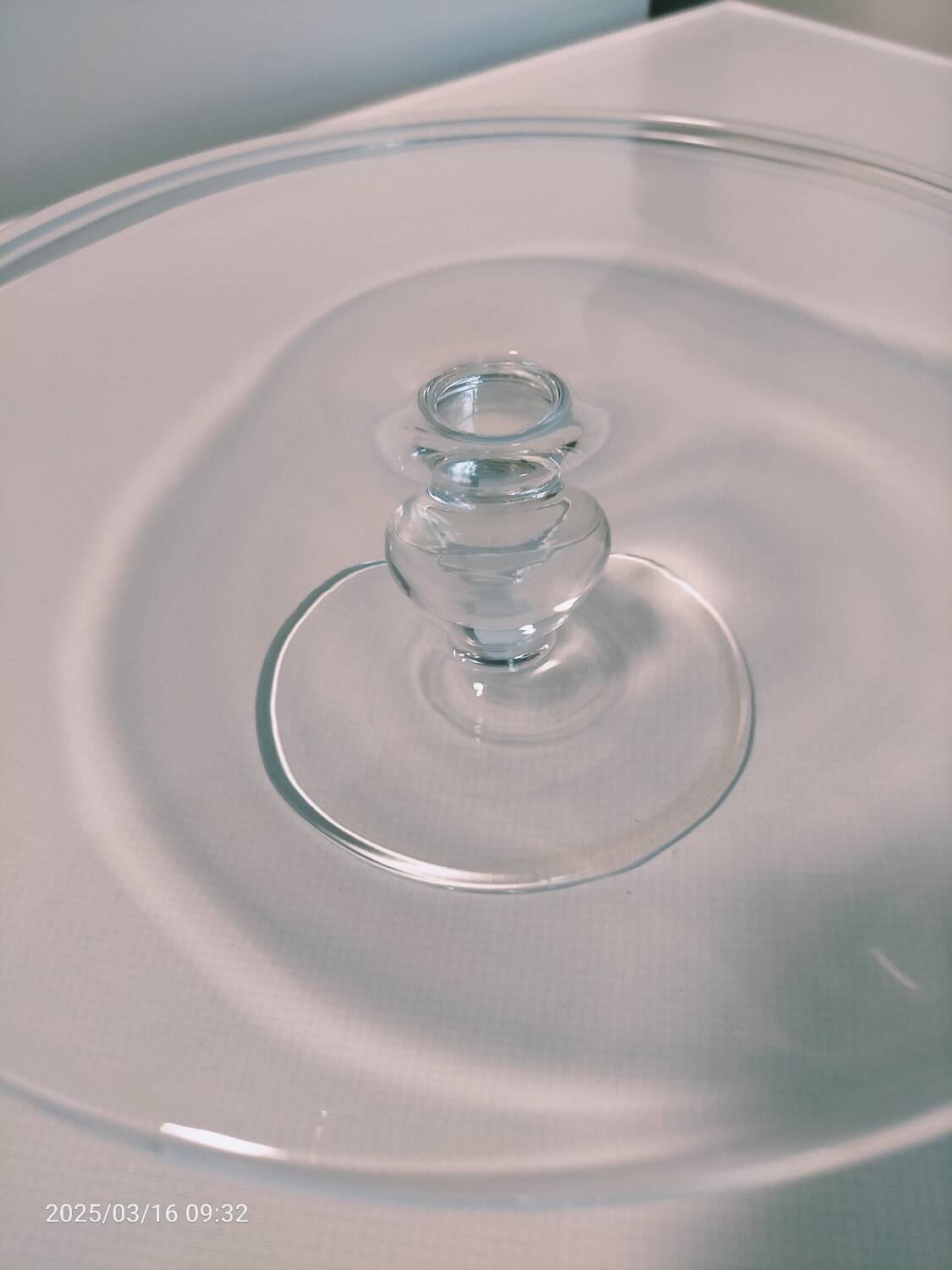 Glass footed dish