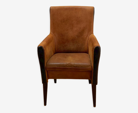 Fauteuil vintage en velours