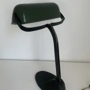 Vintage 1930 Viktoria enamelled cast iron Bauhaus lamp - 40 cm