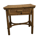 Table de nuit ou d'appoint en rotin