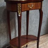 Louis XV style side table, in marquetry.