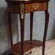 Louis XV style side table, in marquetry.