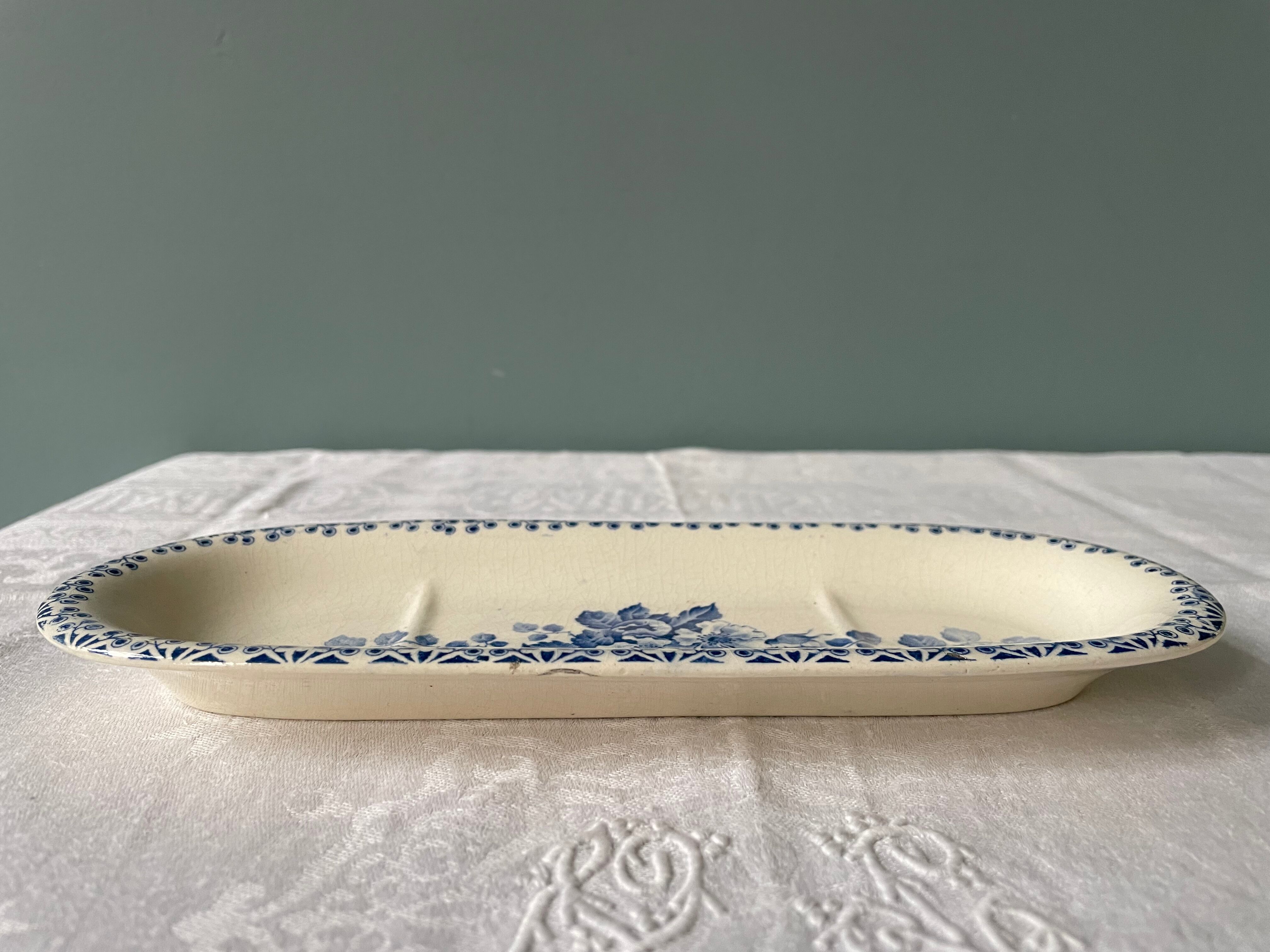 Set of a soap dish and a comb holder Terre de Fer 1900