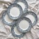 6 flat plates in iron earth “Croix de Lorraine” Saint Amand and Hamage