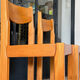 Pair of solid elm chairs with straw – Maison Regain, here