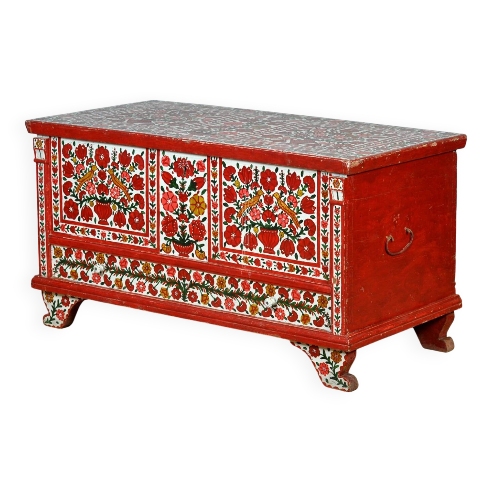 Folk art bridal chest, circa 1950