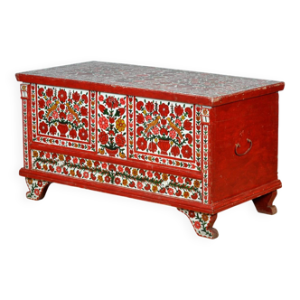 Folk art bridal chest, circa 1950
