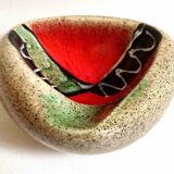 Ashtray or pocket emptier signed 60s Width 15.5 cm